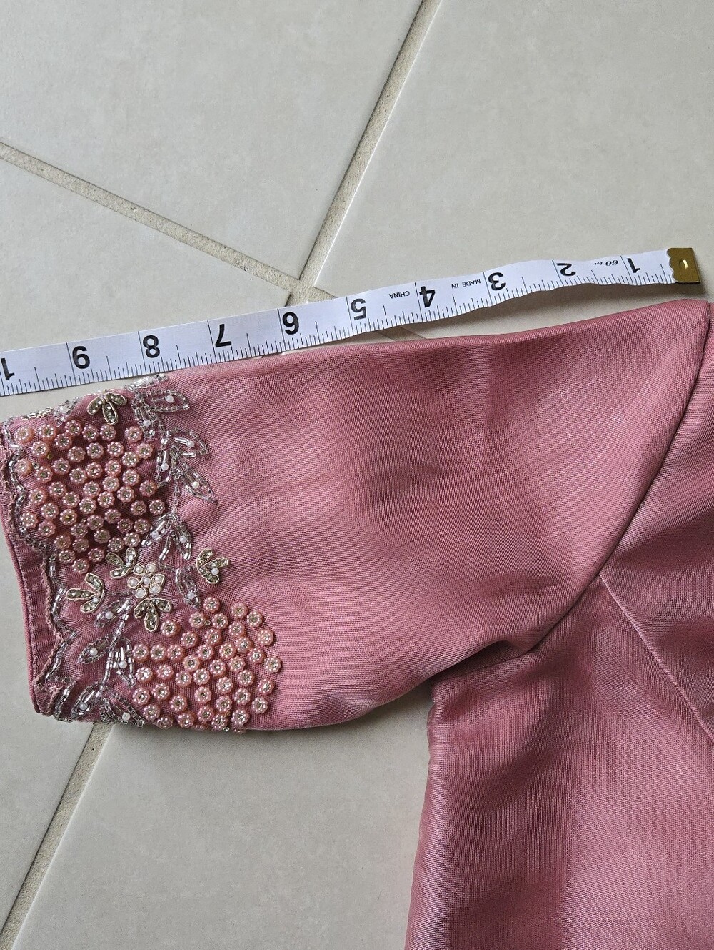 3 Pc Ready to Wear M Modern Soft Organza Saree Shiny Pink Stitched Blouse - Picture 4 of 12